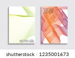 blended covers with gradient... | Shutterstock .eps vector #1235001673