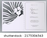 laser cut wedding invitation... | Shutterstock .eps vector #2175306563