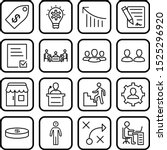 16 icon set of business for... | Shutterstock .eps vector #1525296920