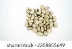 Small photo of Velvet bean or Cowitch or Cowage Lacuna bean Lyon bean Konch beej Mucuna pruriens used as Ayurvedic herb legume