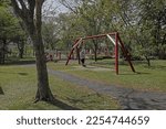 Small photo of steel rail for self hanging exercise, equipment for exercising in the park, steel trapeze for outdoor exercise, salubrity