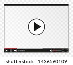  video player for web and... | Shutterstock .eps vector #1436560109