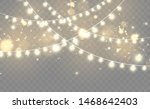 christmas lights isolated on... | Shutterstock .eps vector #1468642403