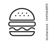 Burger Hamburger Logo Icon...