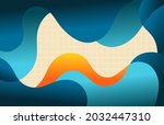 abstract  dynamic wavy... | Shutterstock .eps vector #2032447310