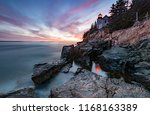 Sunset At Bass Harbor Light In...