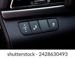 Driver Knee Pad Panel modern car. Car Hud Switch. ESP off Switch. Car light switch. Control buttons combination Details. dimming light button.