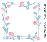 Vector Frame With Floral Ornate ...