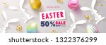 happy easter sale banner... | Shutterstock .eps vector #1322376299