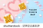 happy valentine's day banner... | Shutterstock .eps vector #1592118319