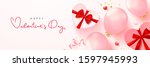 happy valentine's day card.... | Shutterstock .eps vector #1597945993