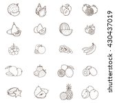 fruits hand drawn illustration | Shutterstock .eps vector #430437019