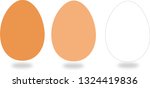 easter eggs.egg isolated on... | Shutterstock .eps vector #1324419836