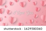 valentine background  paper... | Shutterstock .eps vector #1629580360