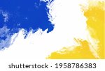 yellow and blue watercolor... | Shutterstock .eps vector #1958786383
