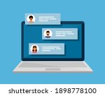 remote communication. internet... | Shutterstock .eps vector #1898778100