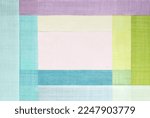 Korean traditional patchwork background of ramie fabric. Pastel tone.
