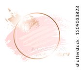 golden pink nude art frames.... | Shutterstock .eps vector #1209033823