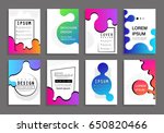 covers with minimal design.... | Shutterstock .eps vector #650820466
