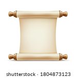 vector realistic paper scroll.... | Shutterstock .eps vector #1804873123