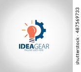 idea gear logo | Shutterstock .eps vector #487569733