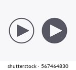 play button icon | Shutterstock .eps vector #567464830