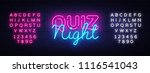 quiz night announcement poster... | Shutterstock .eps vector #1116541043