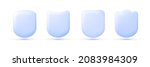 blue shield set in 3d style.... | Shutterstock .eps vector #2083984309