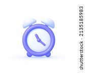 realistic clock 3d for... | Shutterstock .eps vector #2135185983