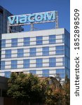 Small photo of Hollywood, California / USA - November 10, 2020: VIACOM building in Hollywood California. Editorial use only