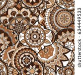 patchwork pattern. vintage... | Shutterstock .eps vector #634449533
