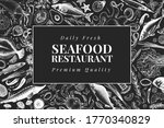 hand drawn seafood design... | Shutterstock .eps vector #1770340829