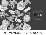 hand drawn fig fruits design... | Shutterstock .eps vector #1937658589