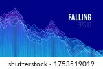 pattern with finance falling on ... | Shutterstock .eps vector #1753519019