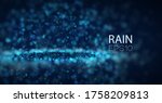 abstract vector rain background.... | Shutterstock .eps vector #1758209813