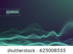 futuristic dots pattern.... | Shutterstock .eps vector #625008533