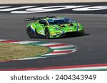 Small photo of Scarperia, 29 September 2023: Lamborghini Huracan Evo 2 of team Vsr drive by Llarena Mateo and Moulin Baptiste in action during practice of Italian Championship at Mugello Circuit. Italy.