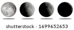 close up detail of various moon ... | Shutterstock . vector #1699652653