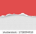 realistic vector torn a half... | Shutterstock .eps vector #1728594910