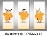 vector set of three back to... | Shutterstock .eps vector #475222669
