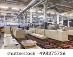 production line on furniture factory