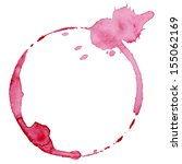 Wine Glass Mark Isolated On...