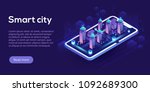 smart city or intelligent... | Shutterstock .eps vector #1092689300