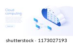 cloud storage download... | Shutterstock .eps vector #1173027193