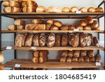 Fresh Bread On Shelves In...