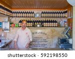 Small photo of Lisbon, Portugal - May 25, 2015: A Ginjinha Registada, the oldest and most famous establishment in Lisbon dedicated to sell Ginjinha, a type of Sour Cherry Brandy typical of the city