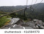 collapsed roads