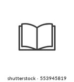 book icon. sign design | Shutterstock .eps vector #553945819