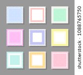 collection of square cute... | Shutterstock .eps vector #1088765750