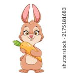 Rabbit Cartoon Character. Funny ...